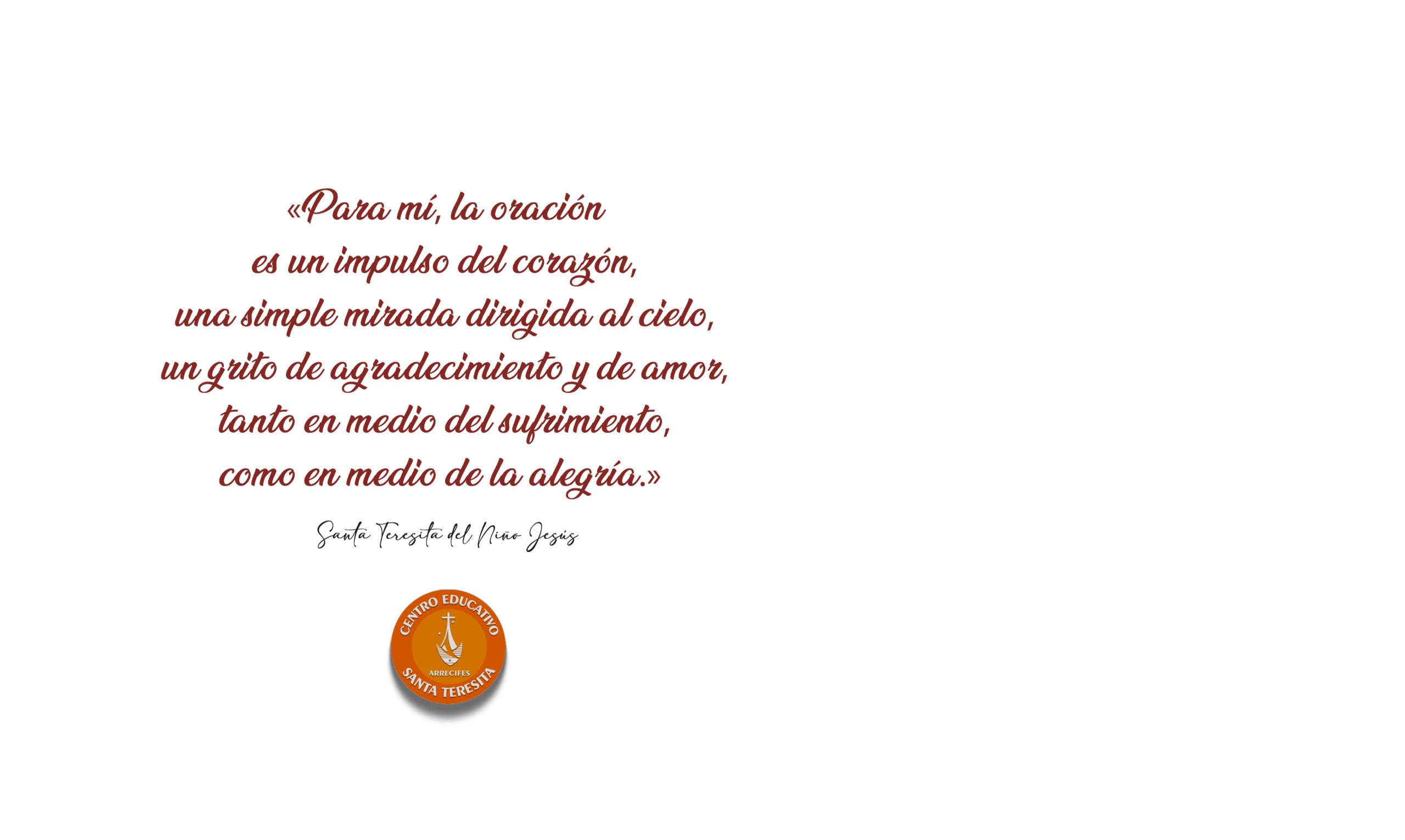 Santa Teresita 2 – Texto y Logo